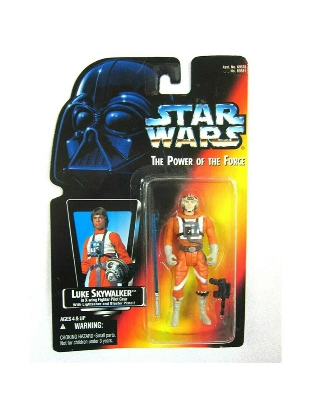 Star Wars Power of Force Luke Skywalker X-Wing, Leia Ewok, Emperors Royal Guard